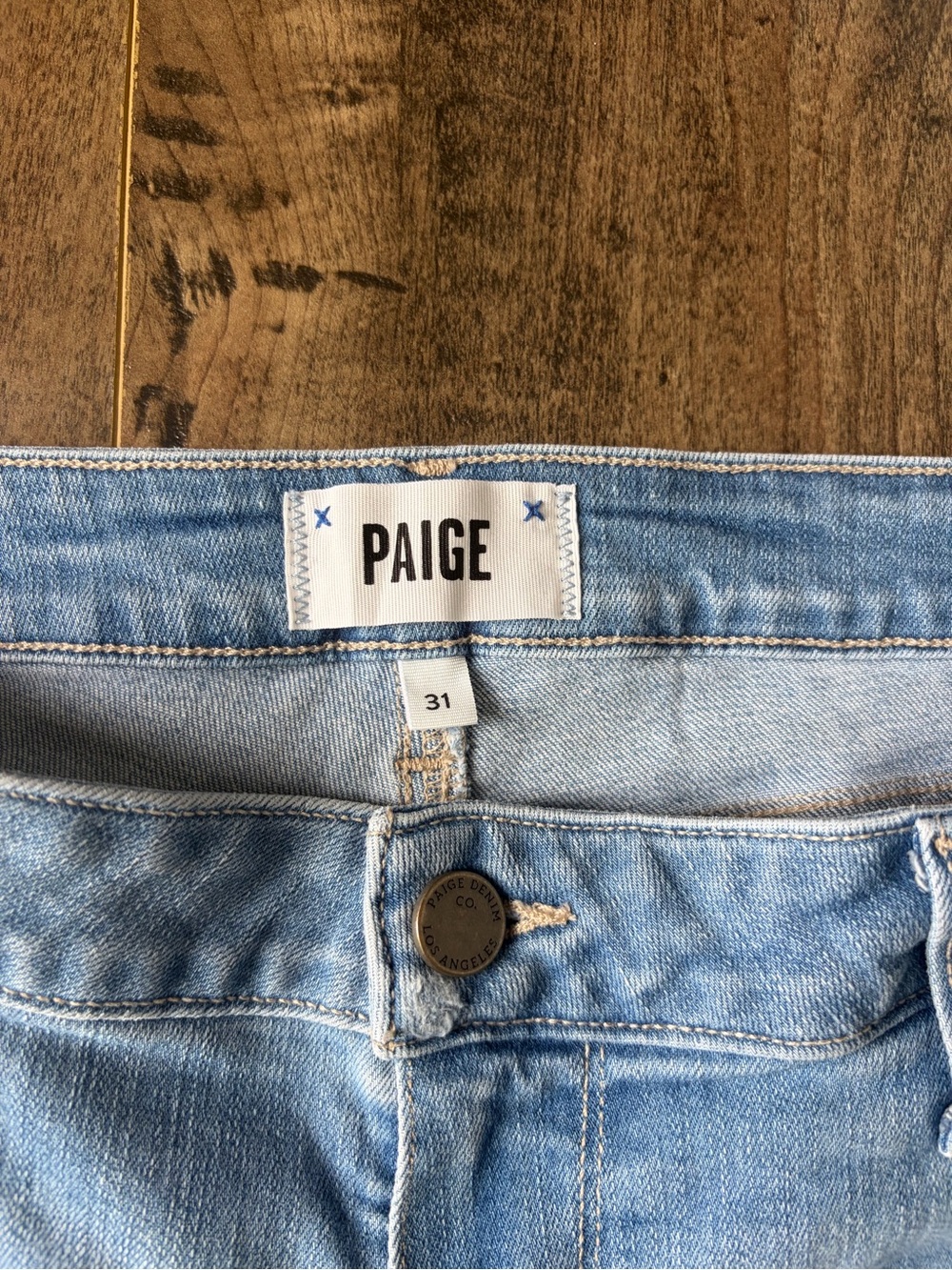 PAIGE Light Blue High-Rise Jeans